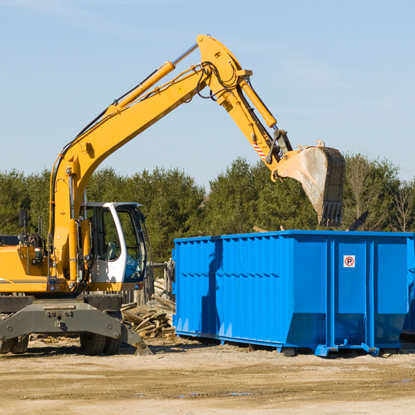 are there any restrictions on where a residential dumpster can be placed in Lyons